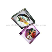 Lucite Acrylic Block Photo Frame